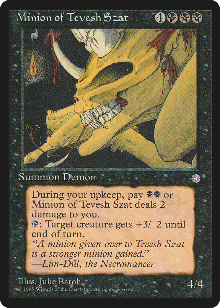 Minion of Tevesh Szat (ICE-151) [Ice Age] MTG Single Wizards of the Coast