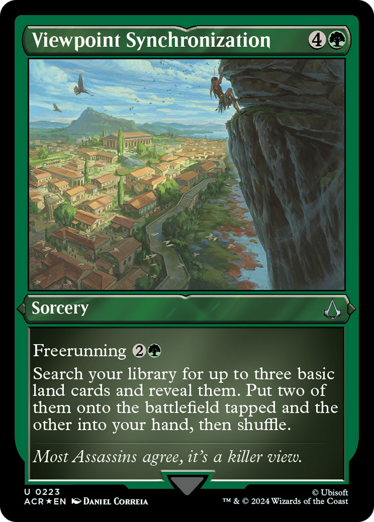 Viewpoint Synchronization (ACR-223) [Assassin's Creed] Etched Foil MTG Single Wizards of the Coast