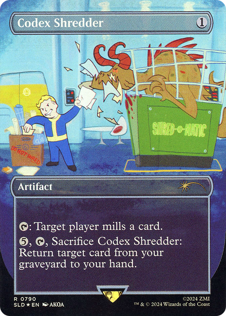 Codex Shredder (Rainbow Foil) (SLD-790) [Secret Lair] Drop (Borderless) Foil MTG Single Wizards of the Coast