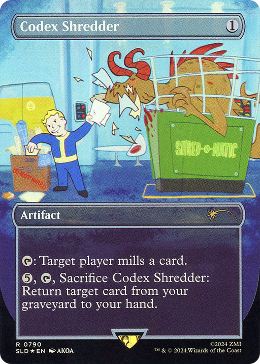 Codex Shredder (Rainbow Foil) (SLD-790) [Secret Lair] Drop (Borderless) Foil MTG Single Wizards of the Coast