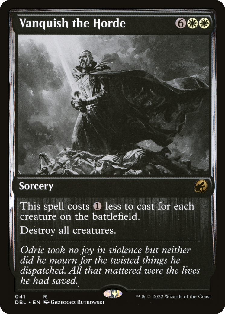 Vanquish the Horde (DBL-041) [Innistrad: Double Feature] Foil MTG Single Wizards of the Coast