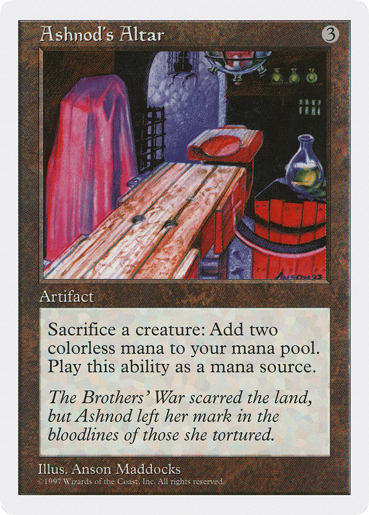 Ashnod's Altar (5ED-) [Fifth Edition] MTG Single Wizards of the Coast