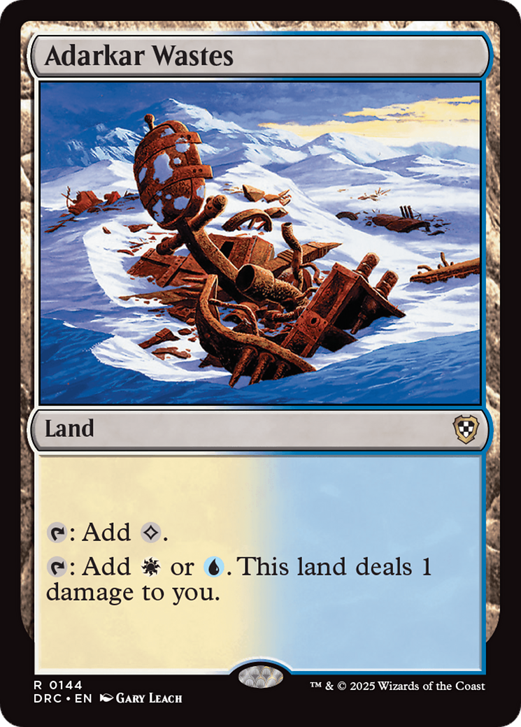 Adarkar Wastes (DRC-144) [Commander: Aetherdrift] MTG Single Wizards of the Coast