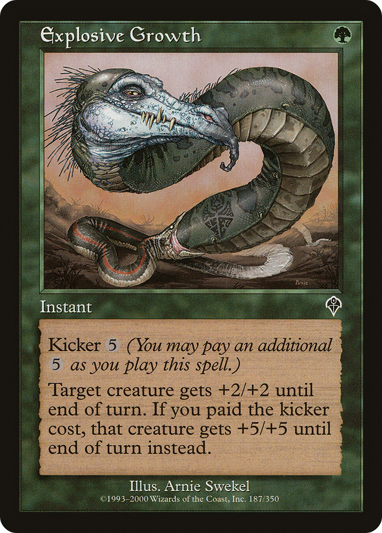 Explosive Growth (INV-187) [Invasion] Foil MTG Single Wizards of the Coast