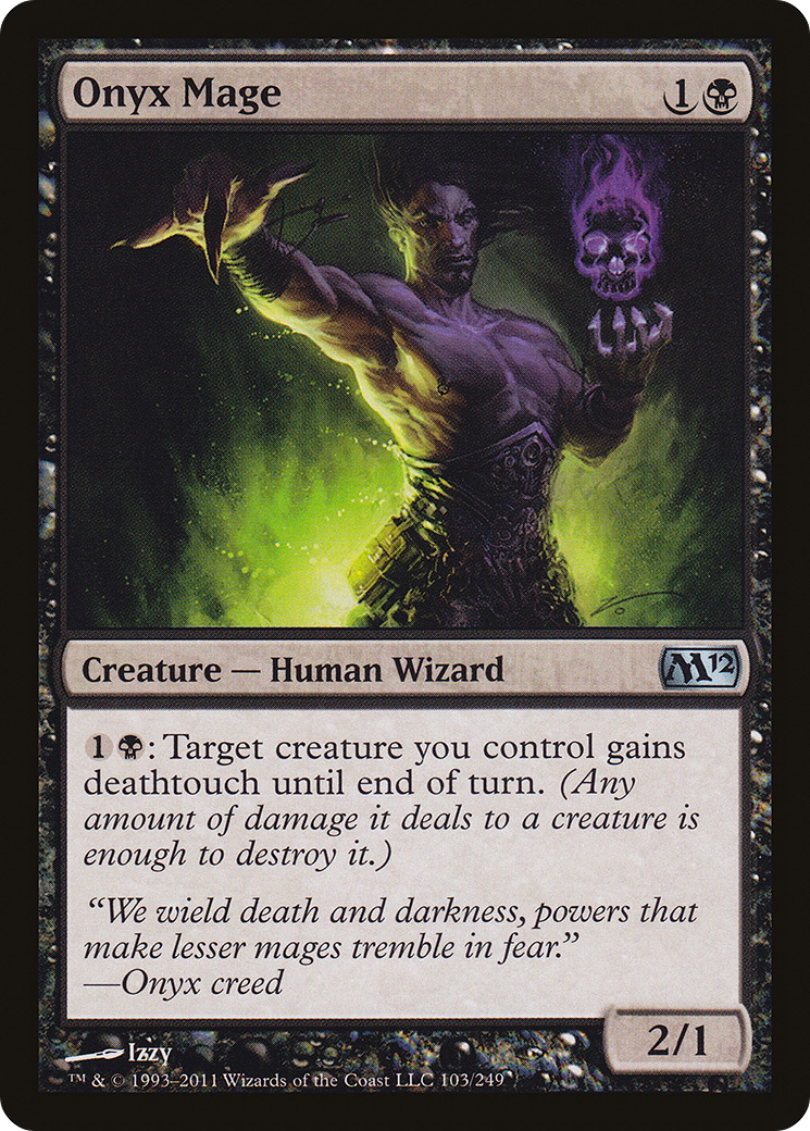Onyx Mage (M12-103) [Magic 2012] MTG Single Wizards of the Coast