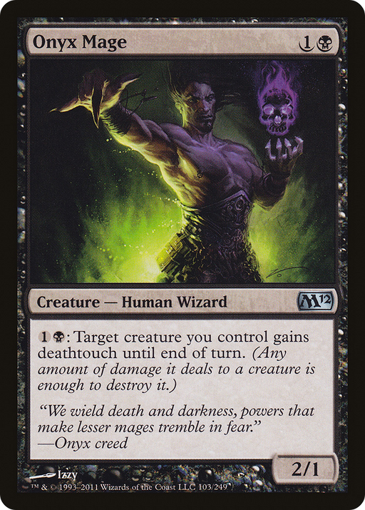 Onyx Mage (M12-103) [Magic 2012] MTG Single Wizards of the Coast