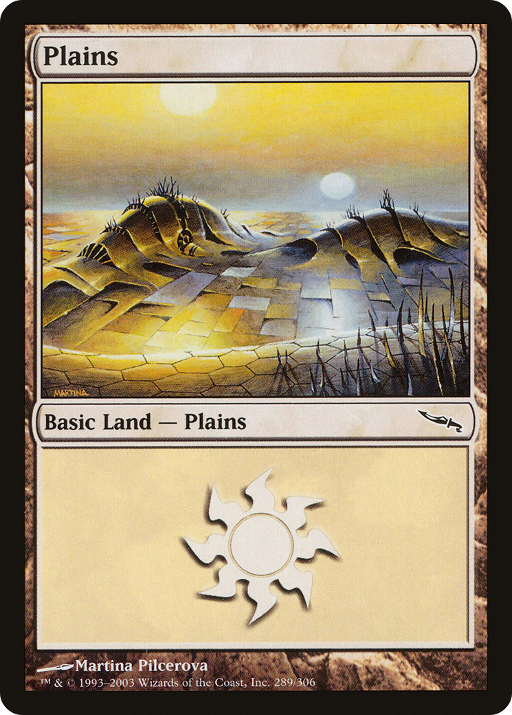 Plains (289) (MRD-289) [Mirrodin] Foil MTG Single Wizards of the Coast