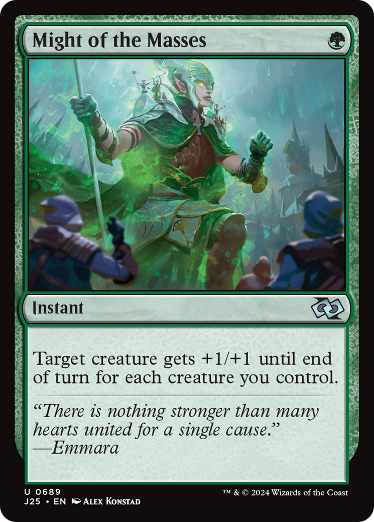 Might of the Masses (J25-689) [Foundations Jumpstart] MTG Single Wizards of the Coast