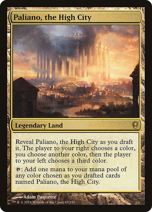 Paliano, the High City (CNS-065) [Conspiracy] MTG Single Wizards of the Coast