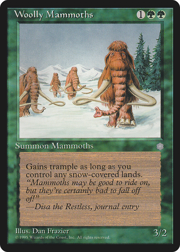 Woolly Mammoths (ICE-278) [Ice Age] MTG Single Wizards of the Coast