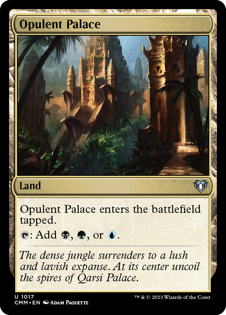 Opulent Palace (CMM-1017) [Commander Masters] MTG Single Wizards of the Coast