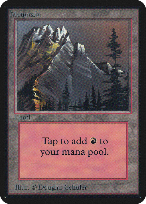 Mountain (LEA-292) [Oldschool] Limited Edition Alpha MTG Single Wizards of the Coast