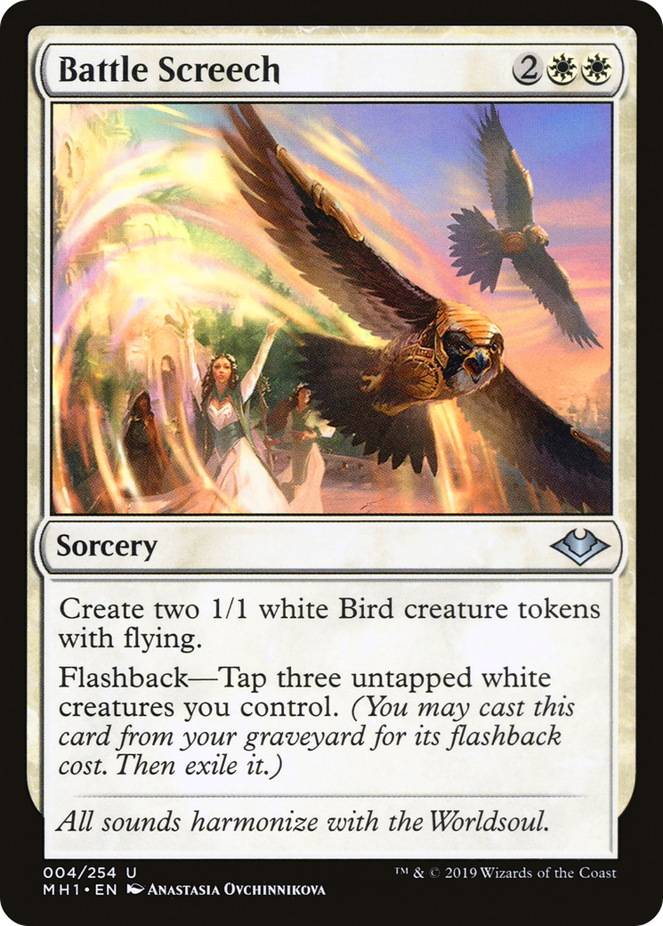 Battle Screech (MH1-004) [Modern Horizons] Foil MTG Single Wizards of the Coast