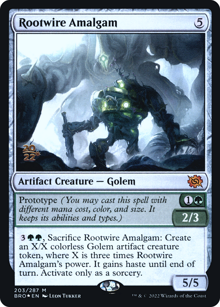 Rootwire Amalgam (PRE-203) [The Brothers' War Promos] Foil MTG Single Wizards of the Coast