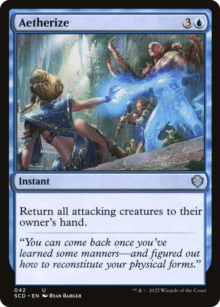 Aetherize (SCD-042) [Starter Commander Decks] MTG Single Wizards of the Coast