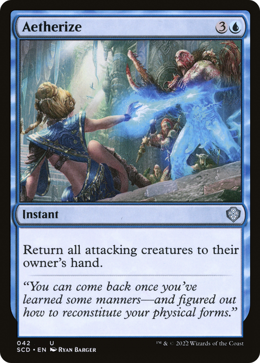 Aetherize (SCD-042) [Starter Commander Decks] MTG Single Wizards of the Coast