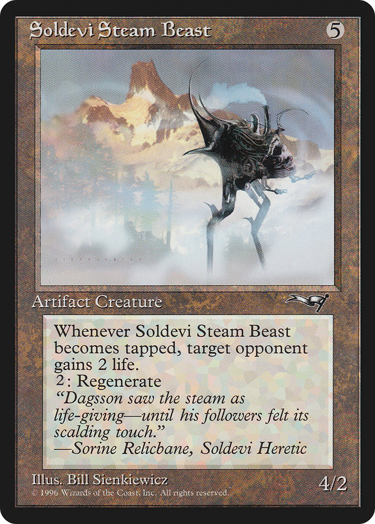Soldevi Steam Beast (ALL-178) [Alliances] MTG Single Wizards of the Coast