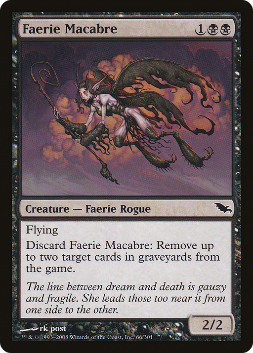 Faerie Macabre (SHM-066) [Shadowmoor] MTG Single Wizards of the Coast