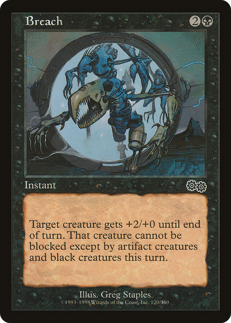 Breach (USG-120) [Urza's Saga] MTG Single Wizards of the Coast
