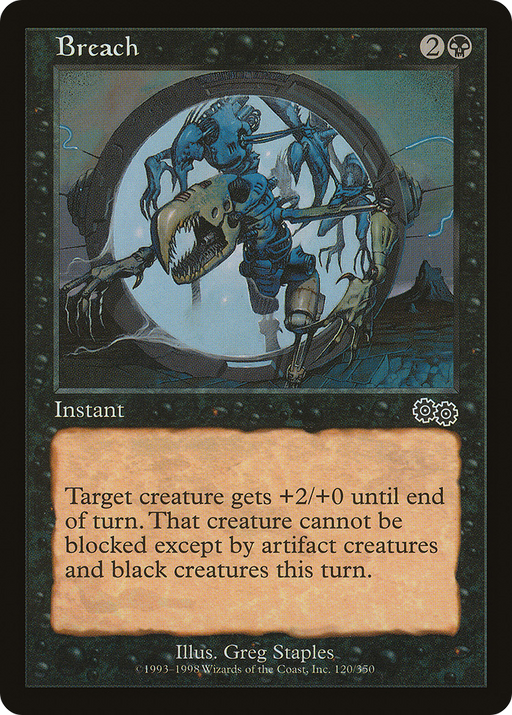 Breach (USG-120) [Urza's Saga] MTG Single Wizards of the Coast