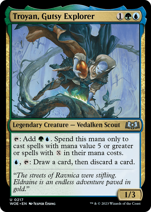 Troyan, Gutsy Explorer (WOE-217) [Wilds of Eldraine] Foil MTG Single Wizards of the Coast
