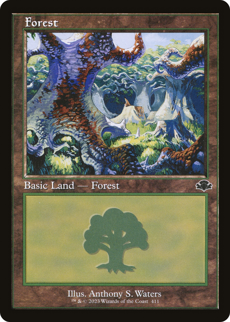 Forest (411) (DMR-411) [Dominaria Remastered] MTG Single Wizards of the Coast