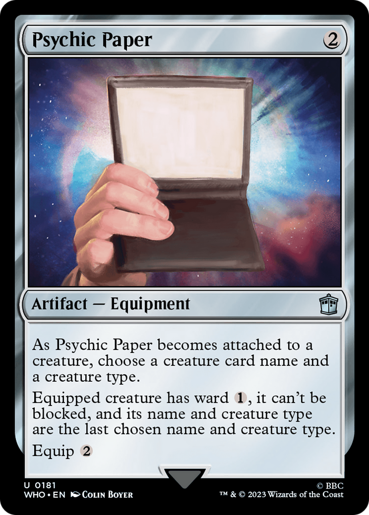 Psychic Paper (WHO-181) [Doctor Who] MTG Single Wizards of the Coast