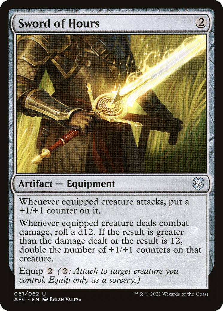 Sword of Hours (AFC-061) [Forgotten Realms Commander] MTG Single Wizards of the Coast
