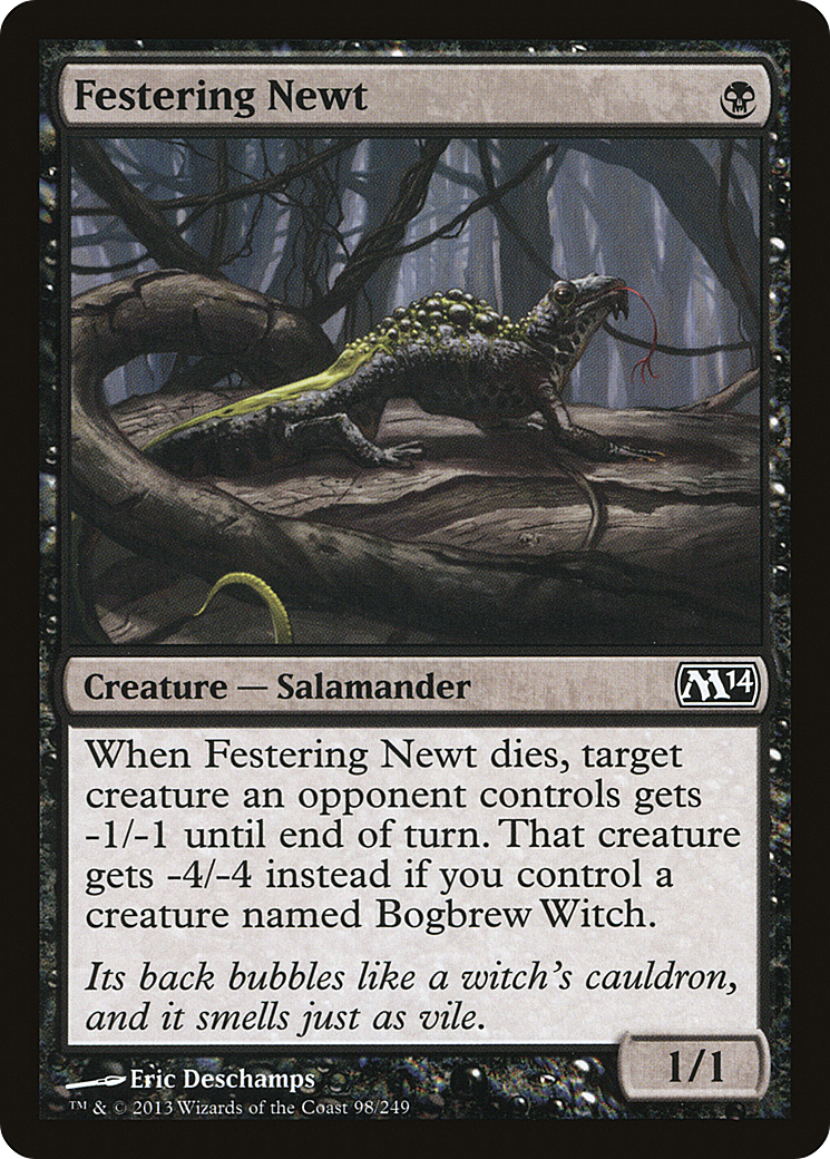 Festering Newt (M14-098) [Magic 2014] Foil MTG Single Wizards of the Coast