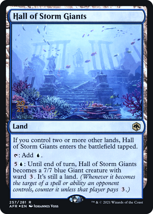 Hall of Storm Giants (PRE-257) [Adventures in the Forgotten Realms Promos] Foil MTG Single Wizards of the Coast