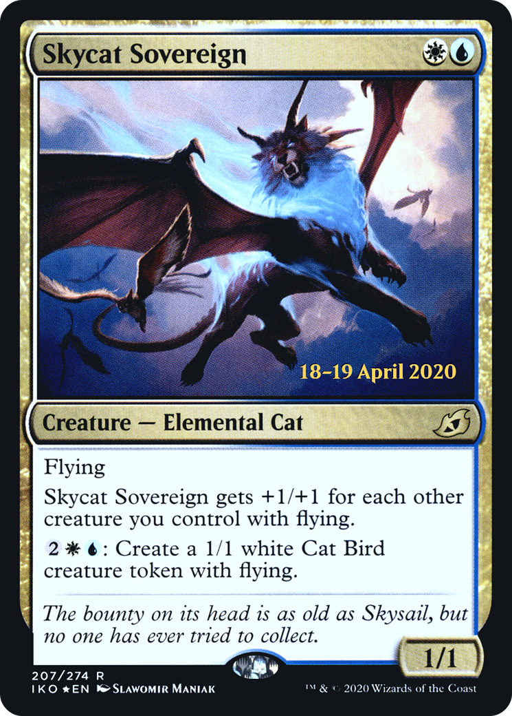 Skycat Sovereign (PRE-207) [Ikoria: Lair of Behemoths Promos] Foil MTG Single Wizards of the Coast