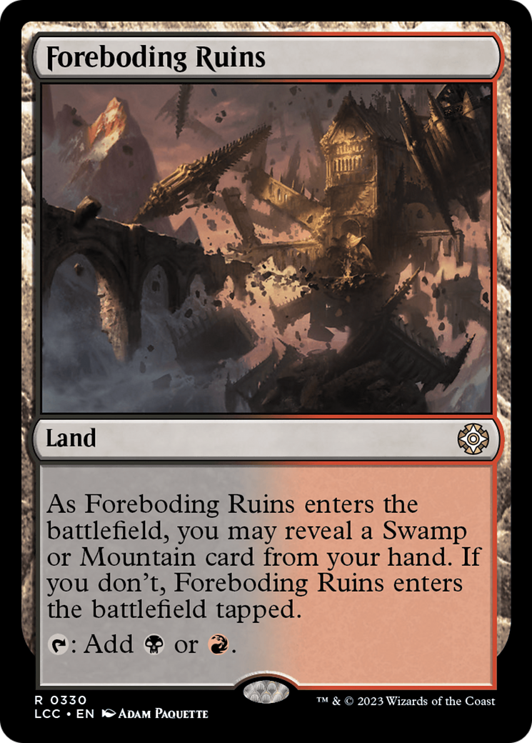 Foreboding Ruins (LCC-330) [The Lost Caverns of Ixalan Commander] MTG Single Wizards of the Coast