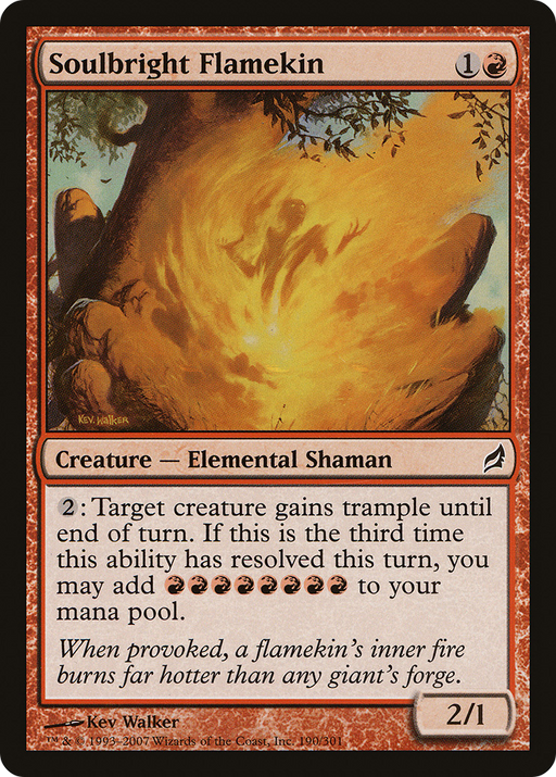 Soulbright Flamekin (LRW-190) [Lorwyn] Foil MTG Single Wizards of the Coast