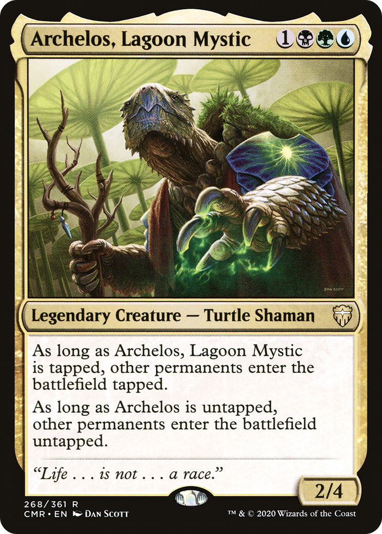 Archelos, Lagoon Mystic (CMR-268) [Commander Legends] Foil MTG Single Wizards of the Coast