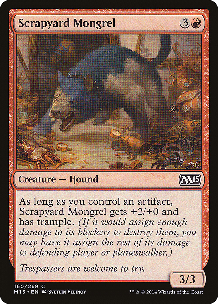 Scrapyard Mongrel (M15-160) [Magic 2015] Foil MTG Single Wizards of the Coast