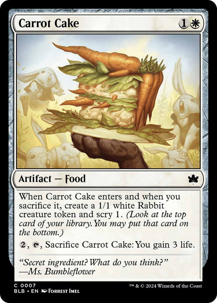 Carrot Cake (BLB-007) [Bloomburrow] Foil MTG Single Wizards of the Coast