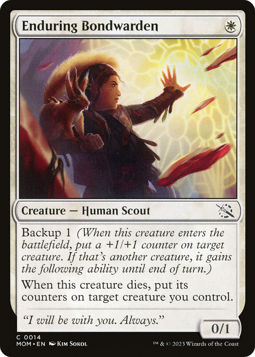 Enduring Bondwarden (MOM-014) [March of the Machine] Foil MTG Single Wizards of the Coast