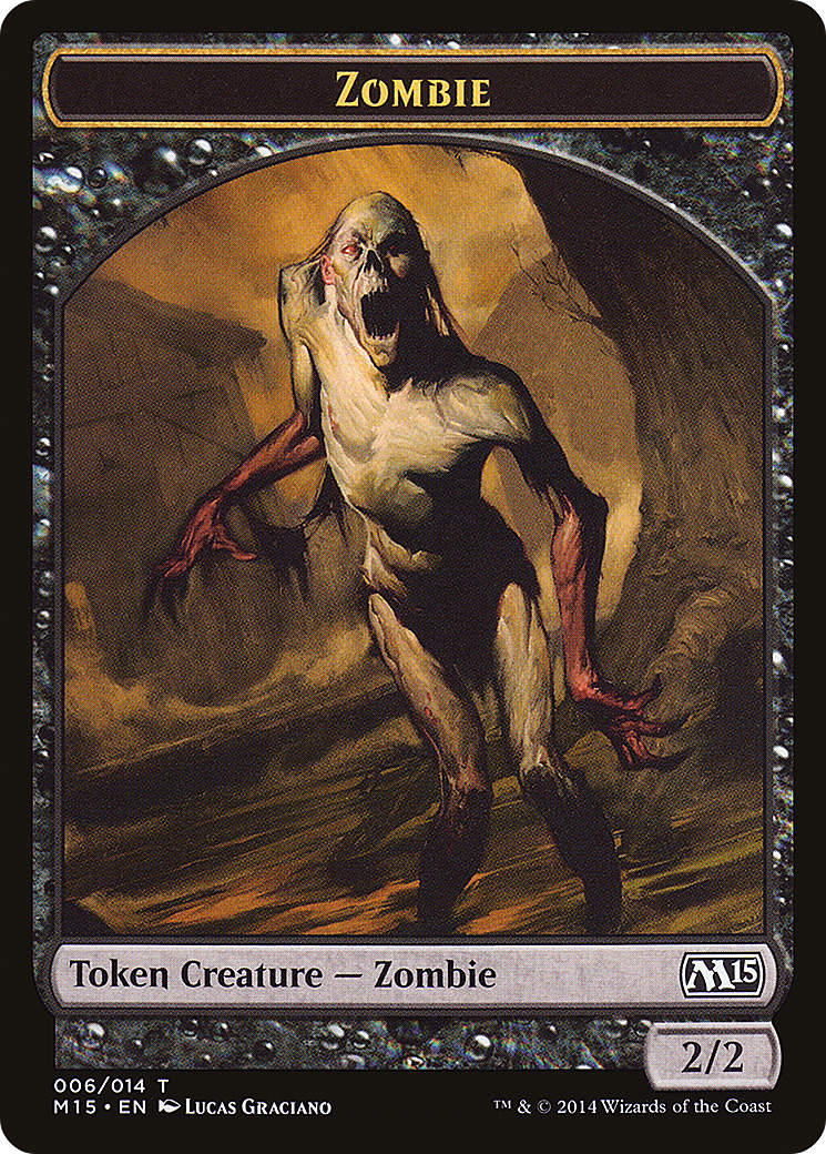 Zombie Token (M15-006) [Tokens] Magic 2015 Tokens MTG Single Wizards of the Coast