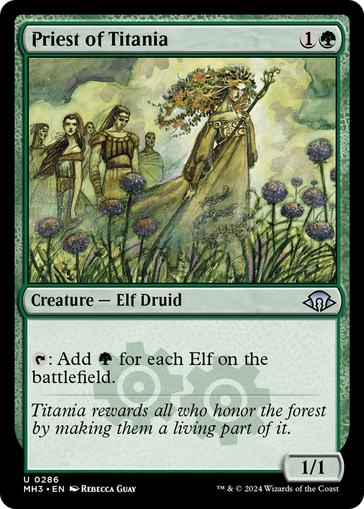 Priest of Titania (MH3-286) [Modern Horizons 3] MTG Single Modern Horizons 3