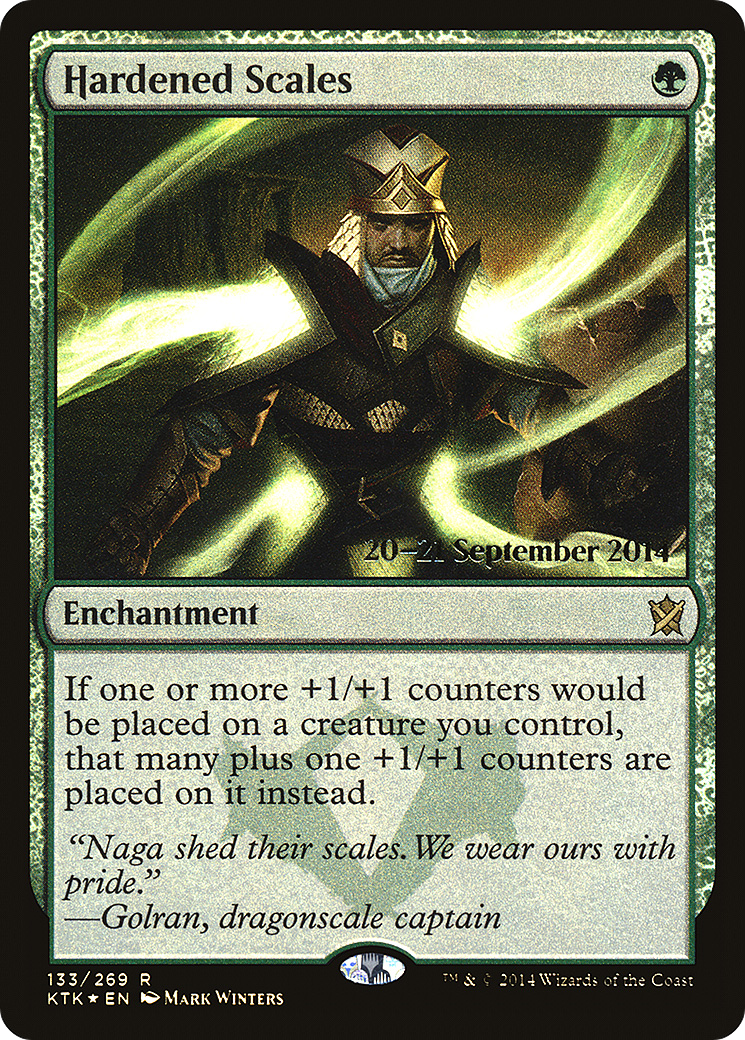 Hardened Scales (PRE-133S) [Khans of Tarkir Promos] Foil MTG Single Wizards of the Coast