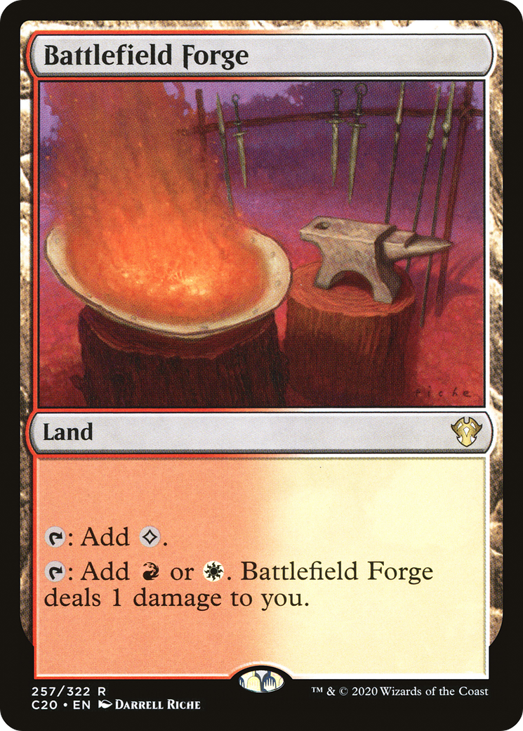 Battlefield Forge (C20-257) [Commander 2020] MTG Single Wizards of the Coast