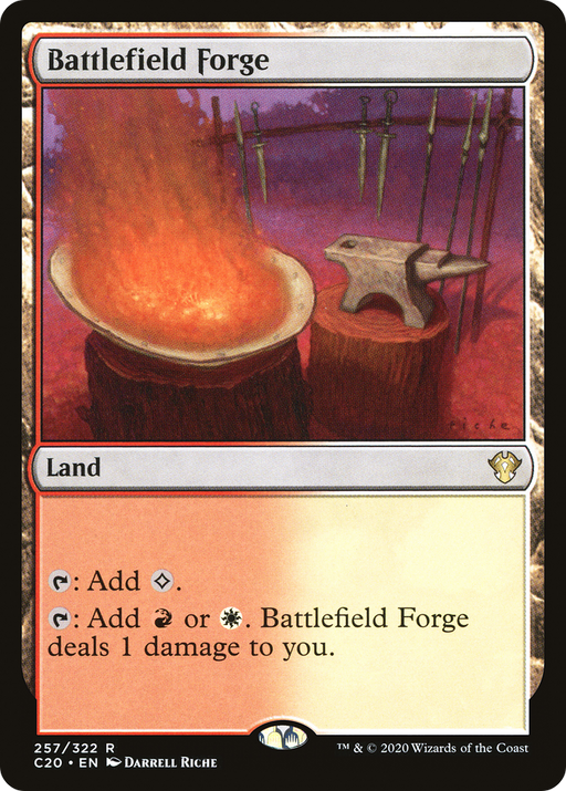 Battlefield Forge (C20-257) [Commander 2020] MTG Single Wizards of the Coast