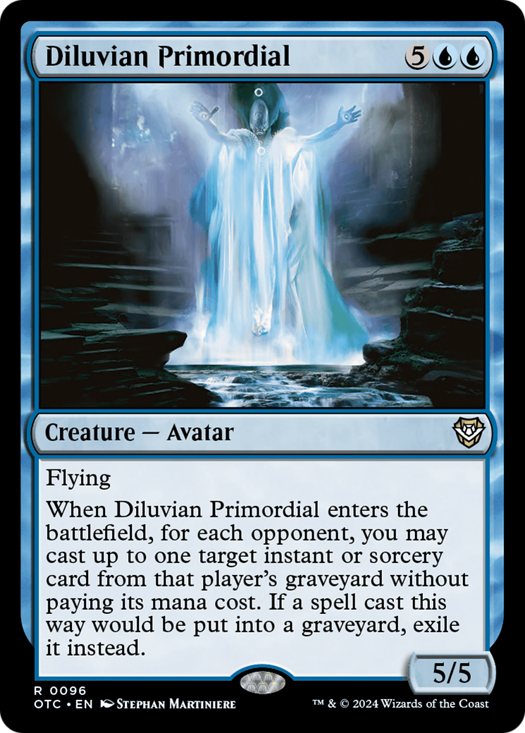 Diluvian Primordial (OTC-096) [Outlaws of Thunder Junction Commander] MTG Single Wizards of the Coast