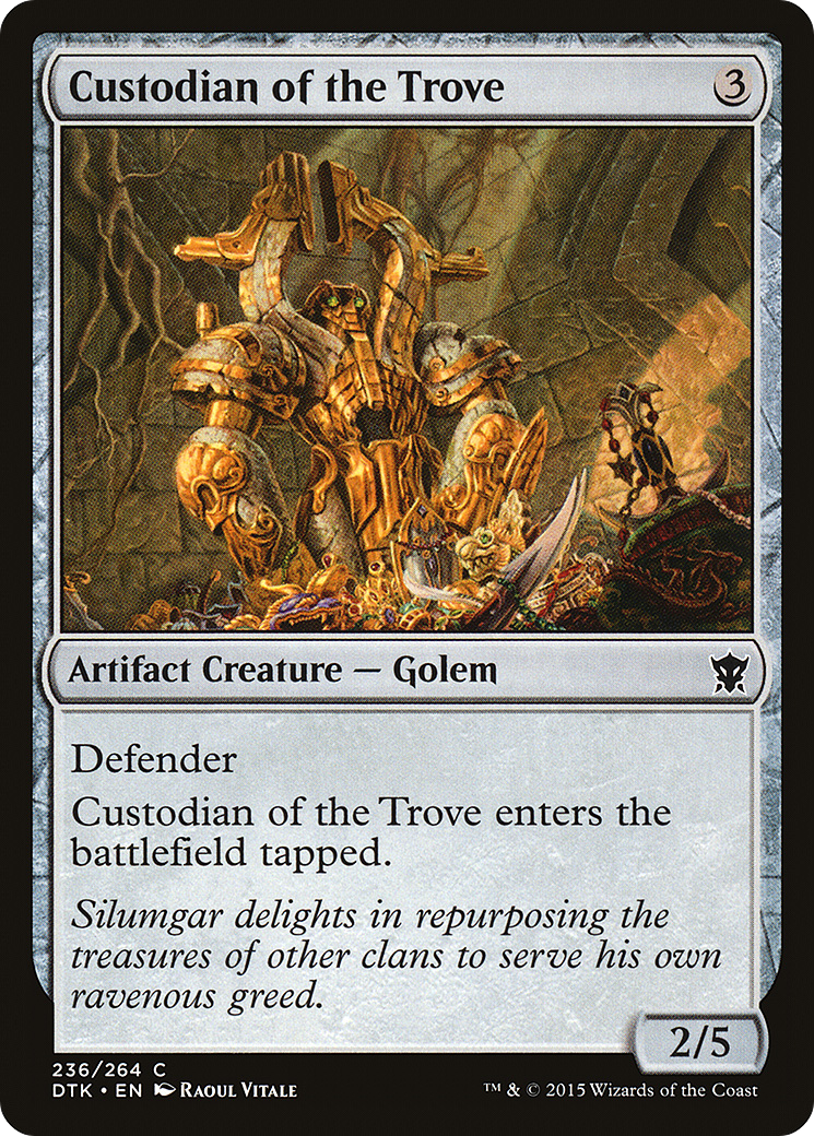Custodian of the Trove (DTK-236) [Dragons of Tarkir] MTG Single Wizards of the Coast