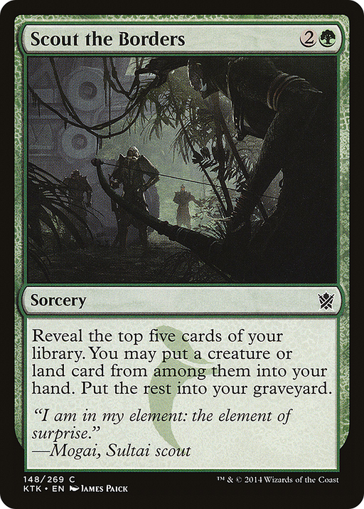 Scout the Borders (KTK-148) [Khans of Tarkir] Foil MTG Single Wizards of the Coast