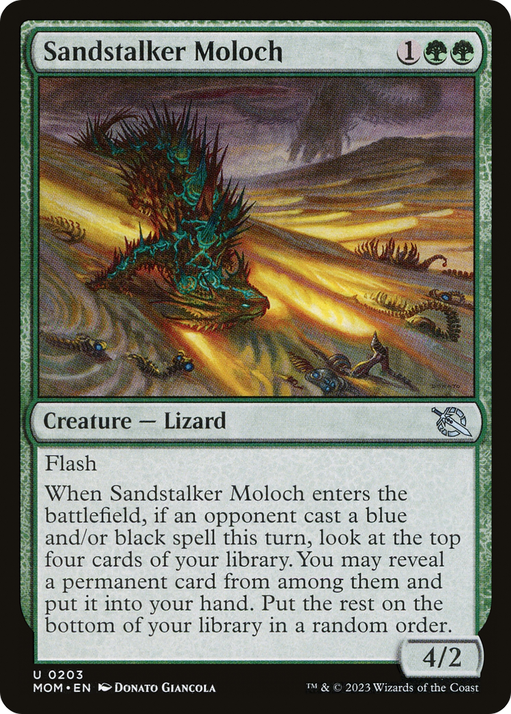 Sandstalker Moloch (MOM-203) [March of the Machine] Foil MTG Single Wizards of the Coast