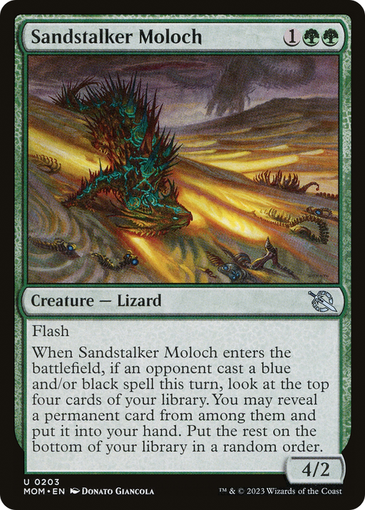 Sandstalker Moloch (MOM-203) [March of the Machine] Foil MTG Single Wizards of the Coast