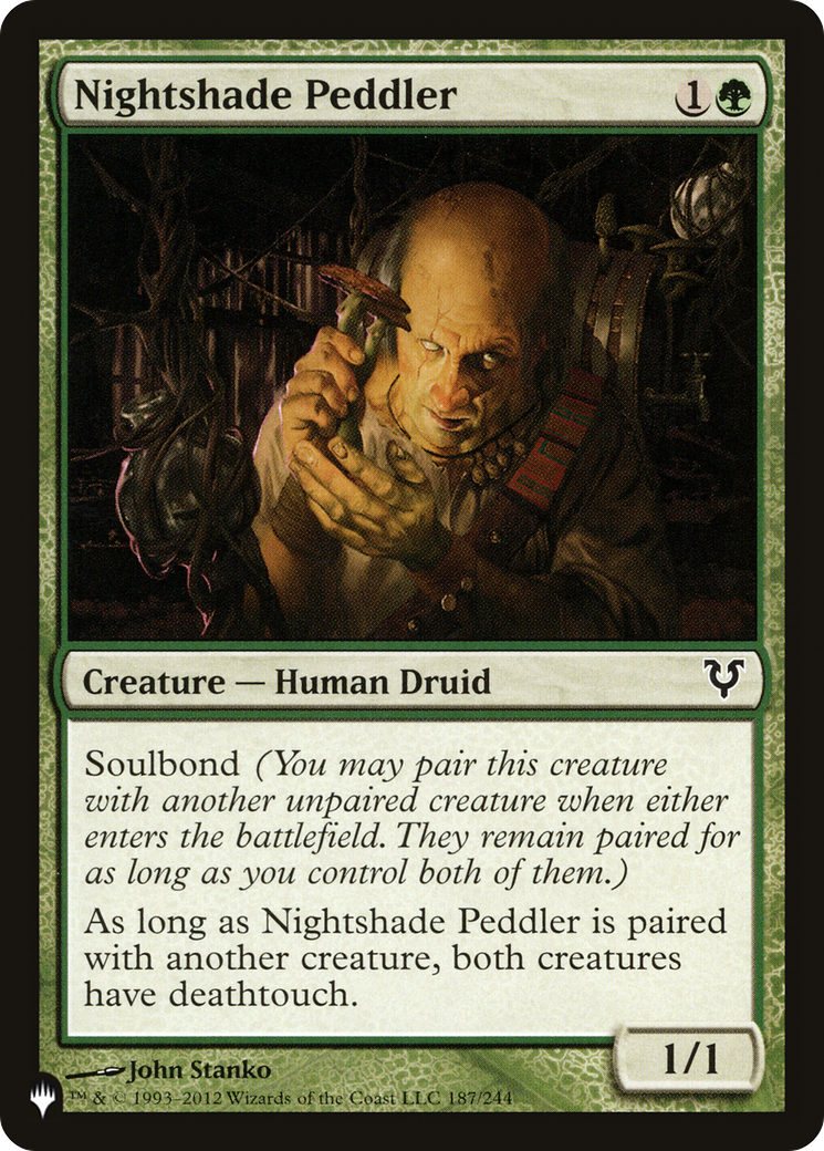 Nightshade Peddler (LIST-AVR-187) [Mystery Booster] The List MTG Single Wizards of the Coast