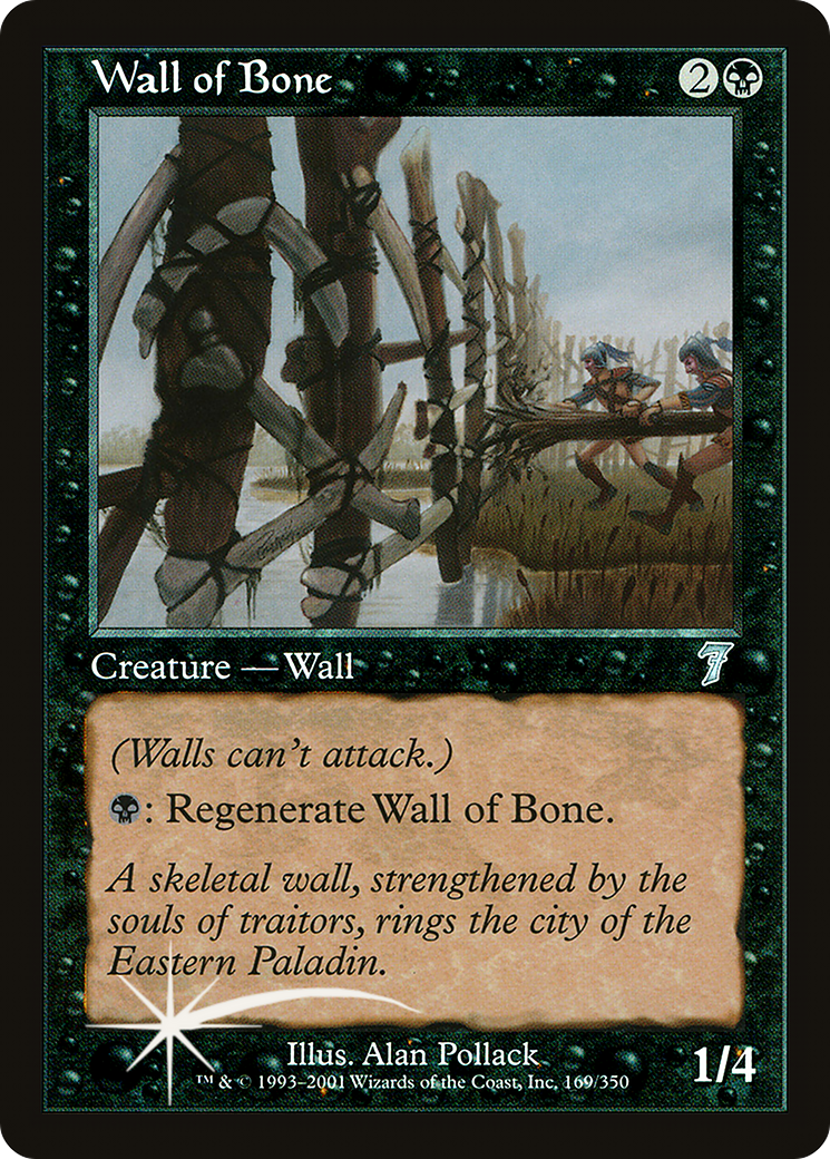 Wall of Bone (7ED-169) [Seventh Edition] Foil MTG Single Wizards of the Coast