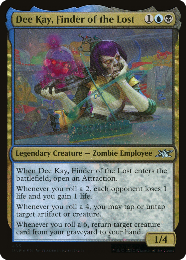 Dee Kay, Finder of the Lost (Galaxy Foil) (UNF-453) [Unfinity] Foil MTG Single Wizards of the Coast